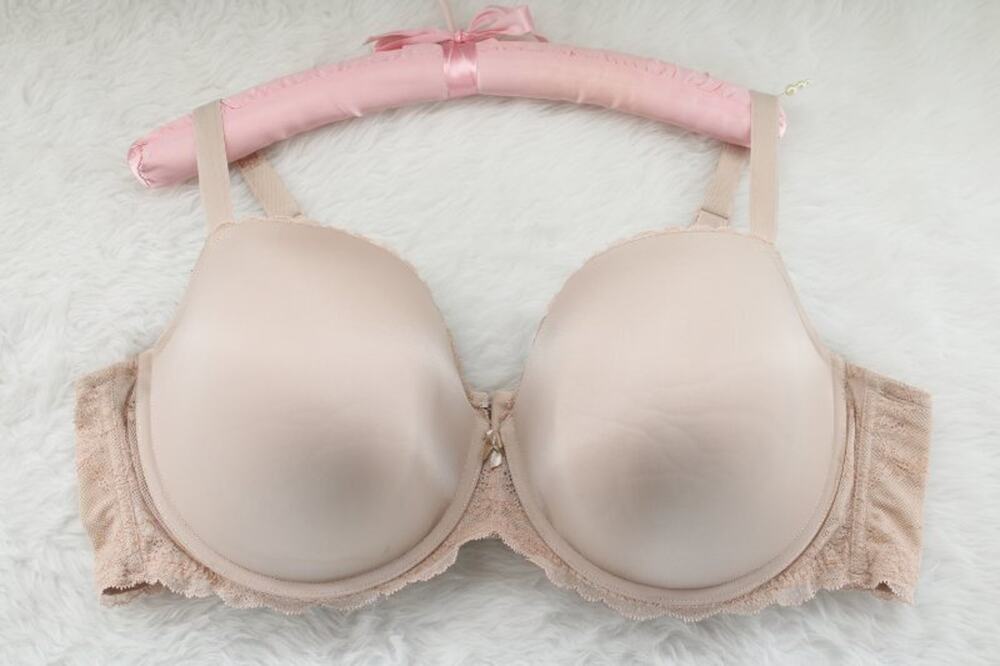 Torrid 46DDD Push-Up Bra Demi Cup Underwire Nude Beige